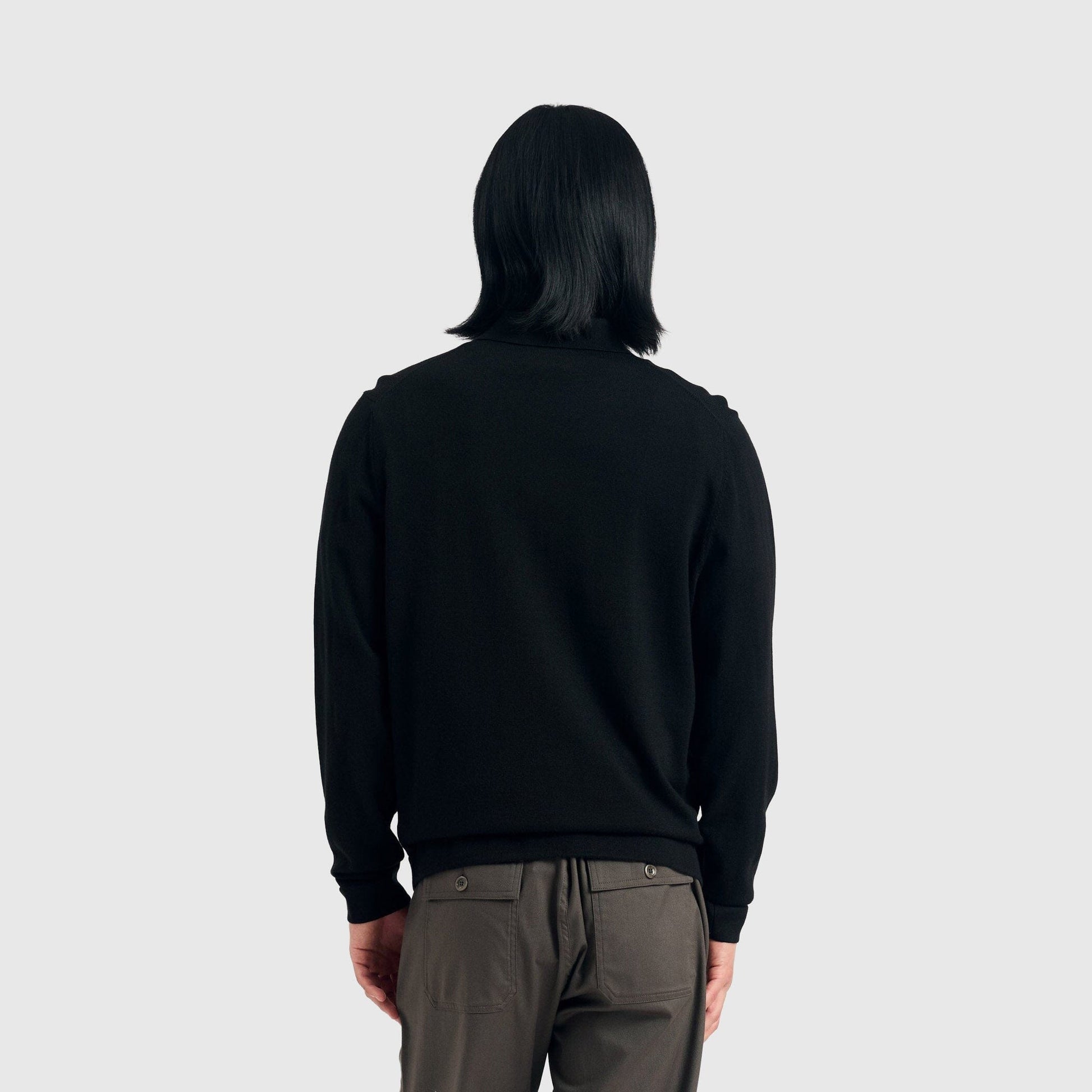 Norse Projects Tech Polo - Black Knitwear Norse Projects 