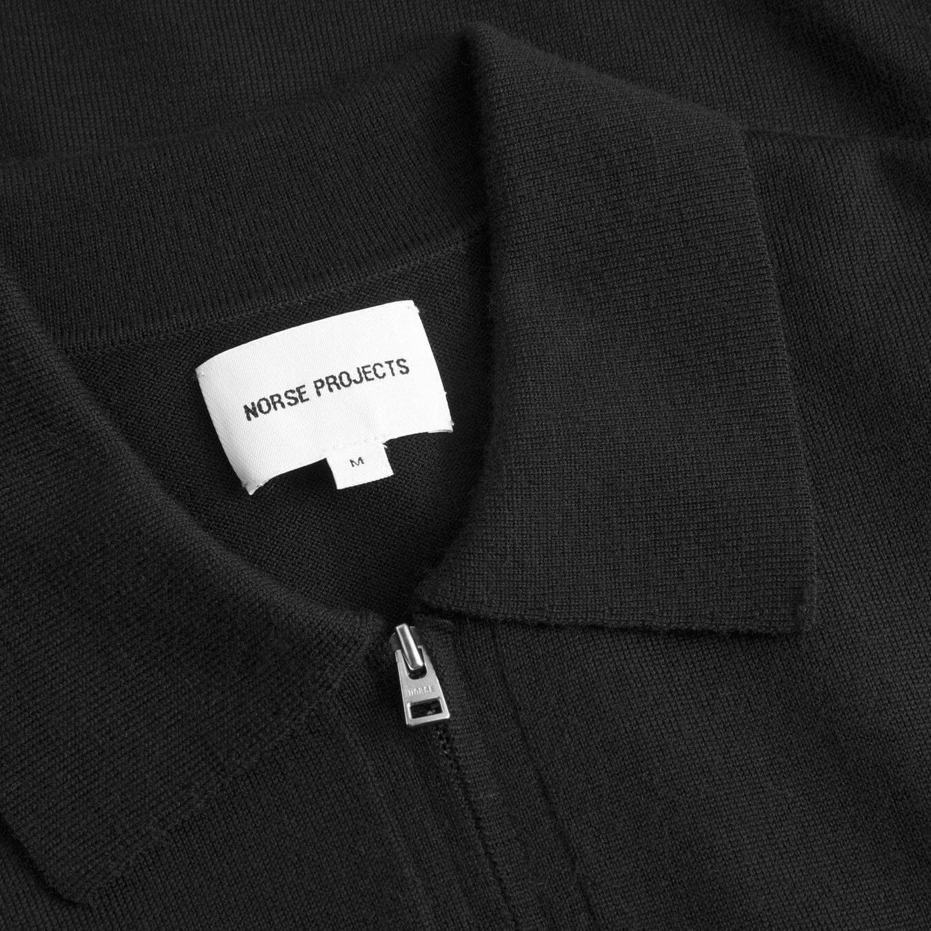 Norse Projects Tech Polo - Black Knitwear Norse Projects 