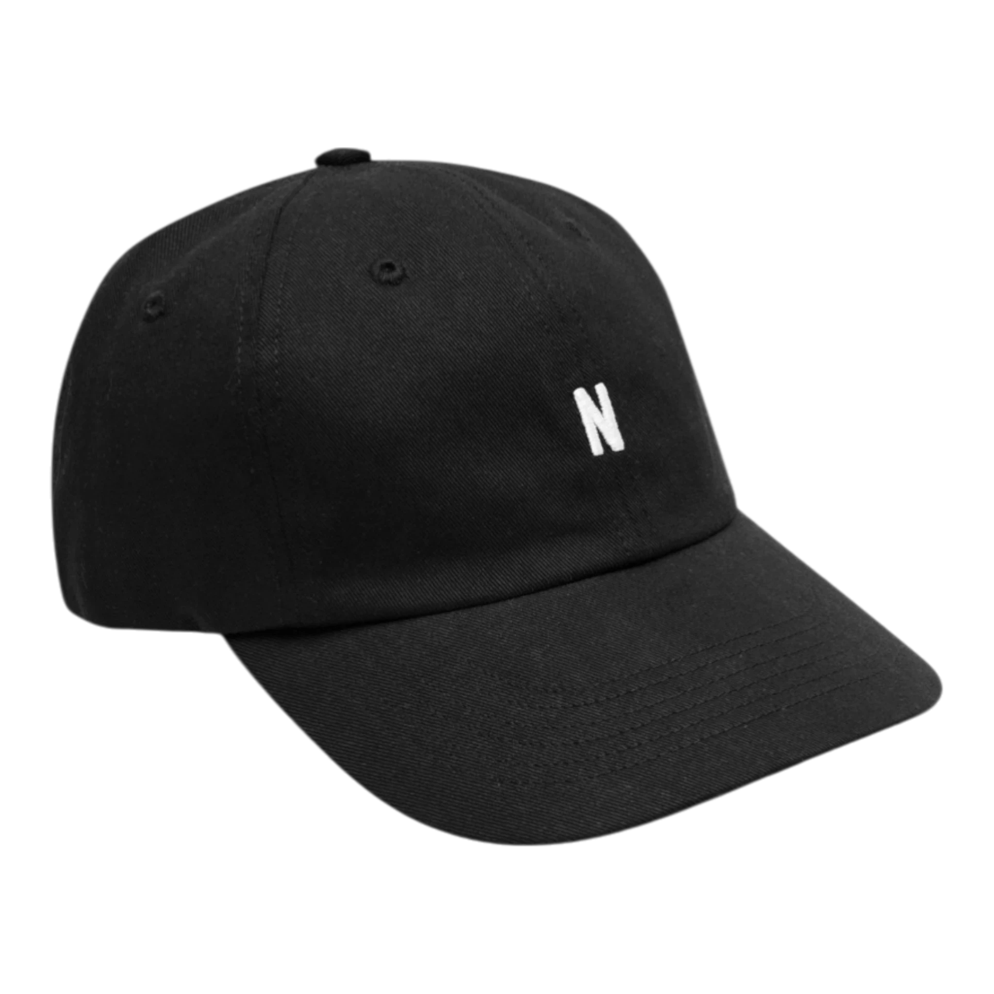 Norse Projects Twill Sports Cap - Black Cap Norse Projects 