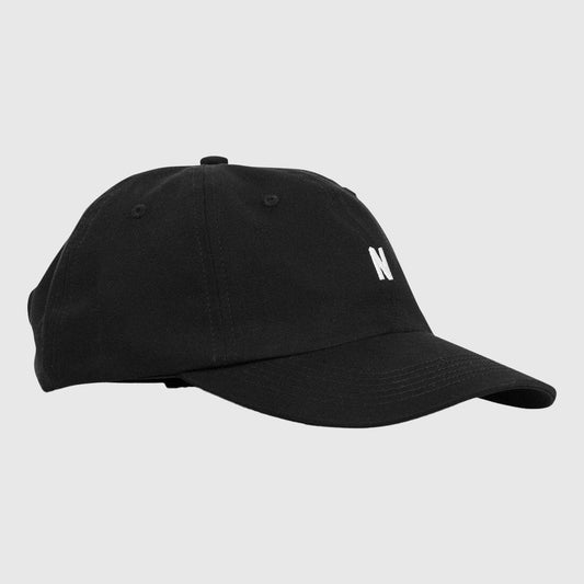 Norse Projects Twill Sports Cap - Black Cap Norse Projects 