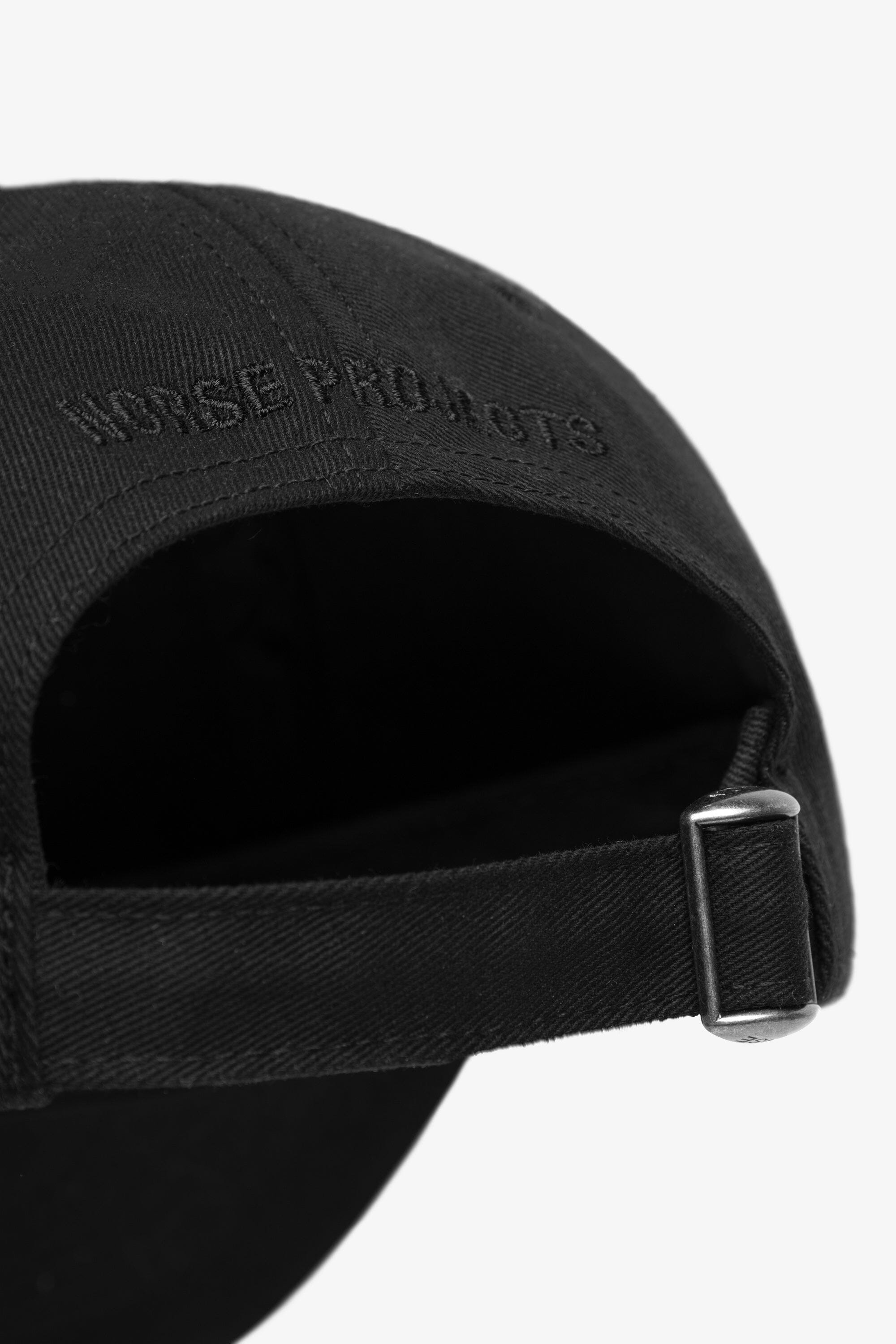 Norse Projects Twill Sports Cap - Black Cap Norse Projects 