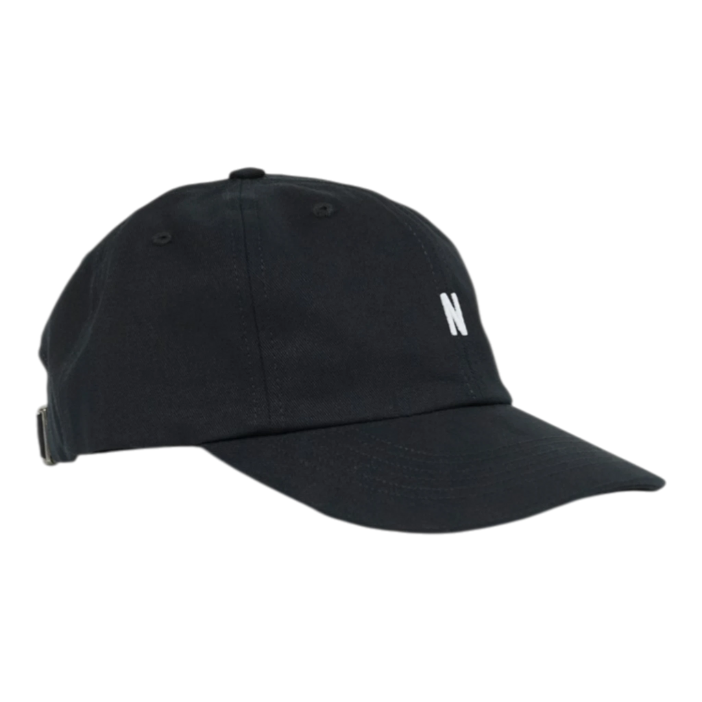 Norse Projects Twill Sports Cap - Black Cap Norse Projects 