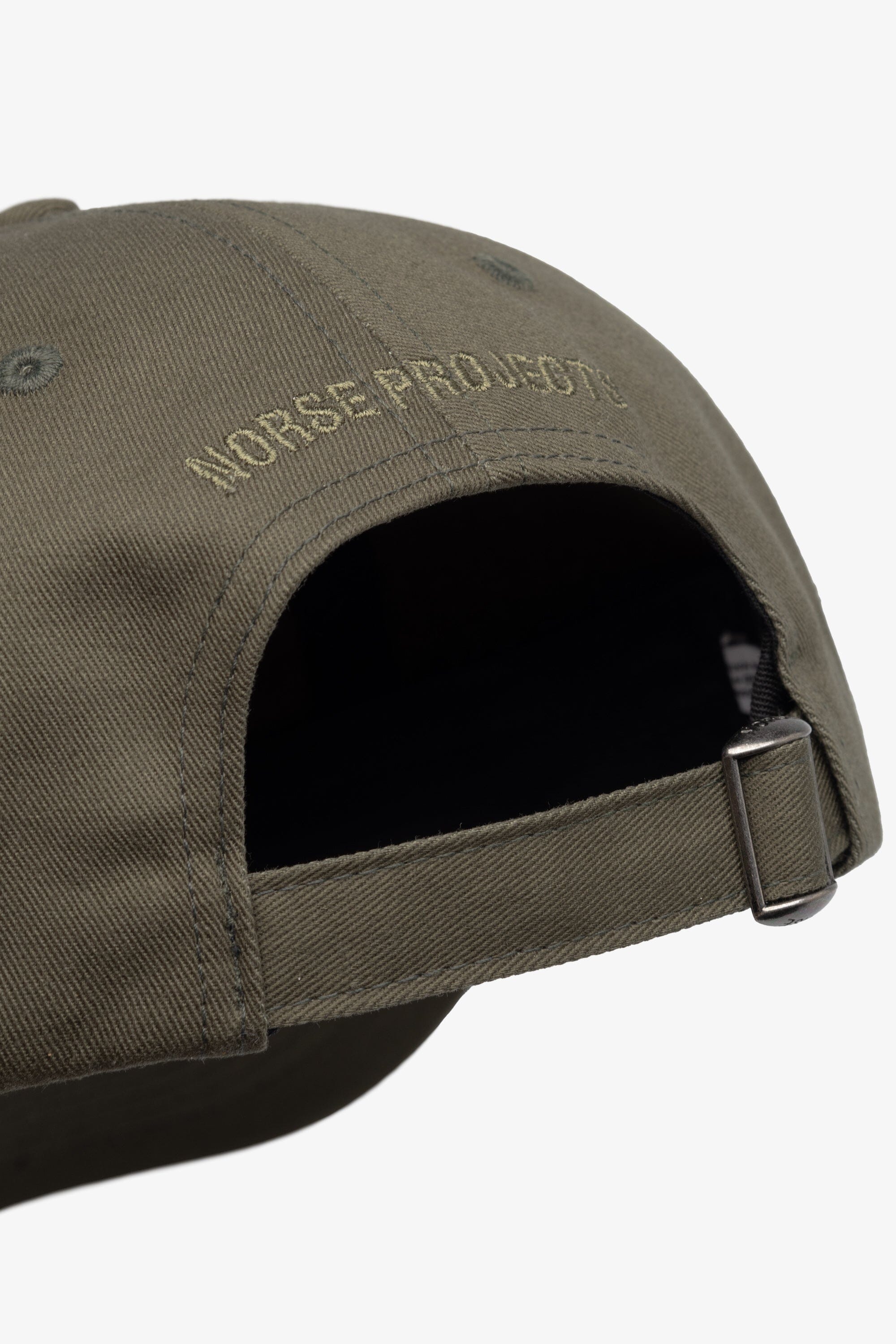 Norse Projects Twill Sports Cap - Olive Night Cap Norse Projects 