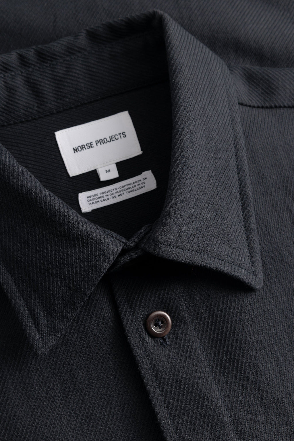 Norse Projects Ulriken Oversized Cotton Linen Twill SS Shirt - Dark Navy Shirt Norse Projects 