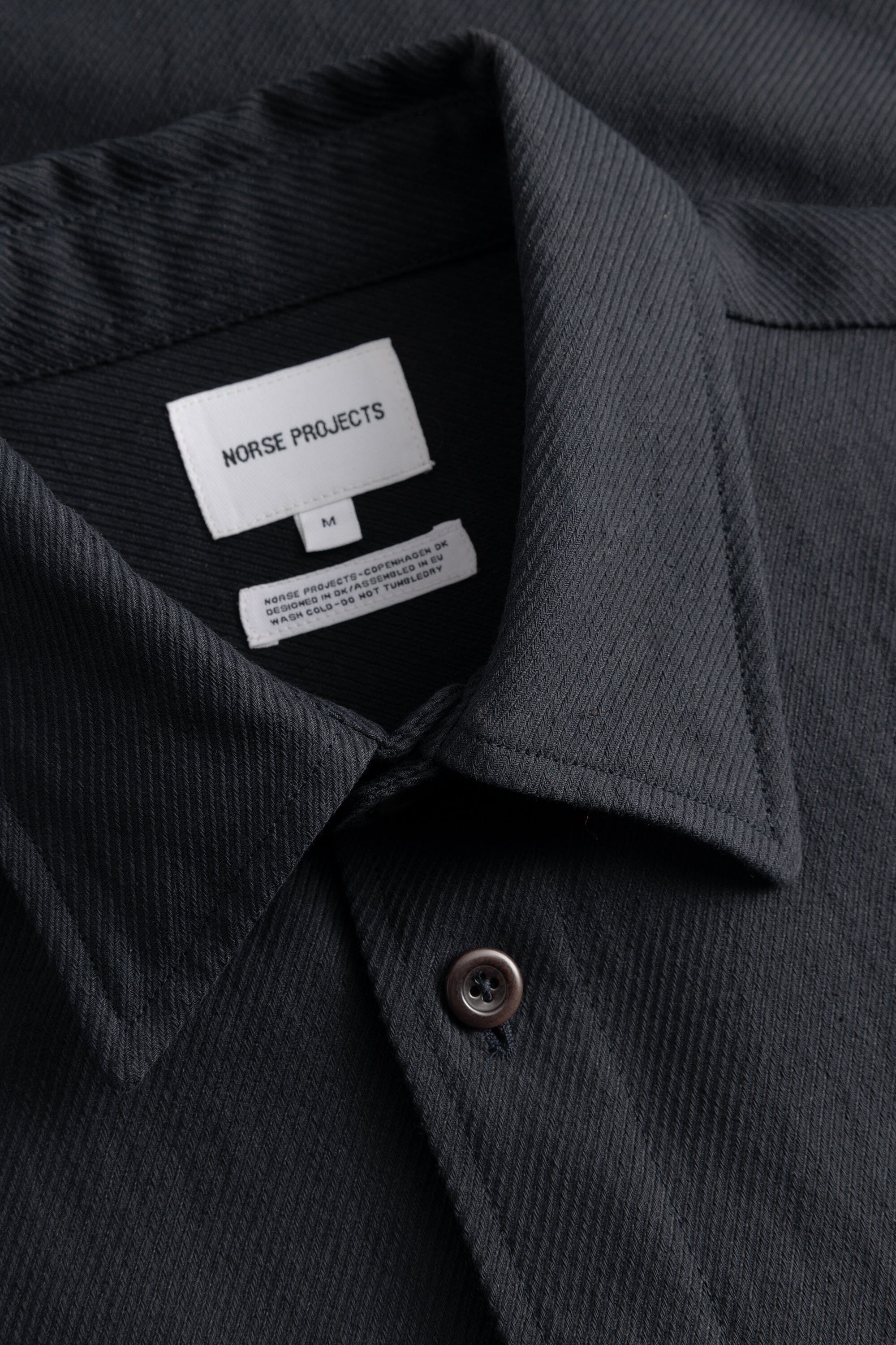 Norse Projects Ulriken Oversized Cotton Linen Twill SS Shirt - Dark Navy Shirt Norse Projects 