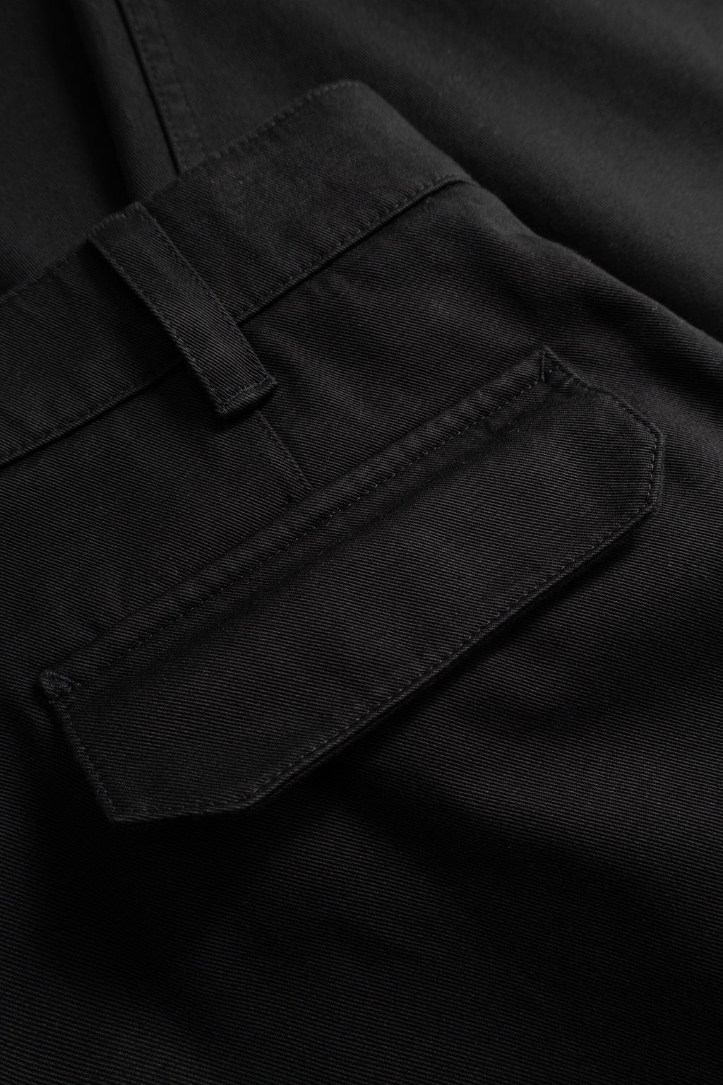 Norse Projects - Volda Pleated Cotton Twill Trouser - Black Bukse Norse Projects 