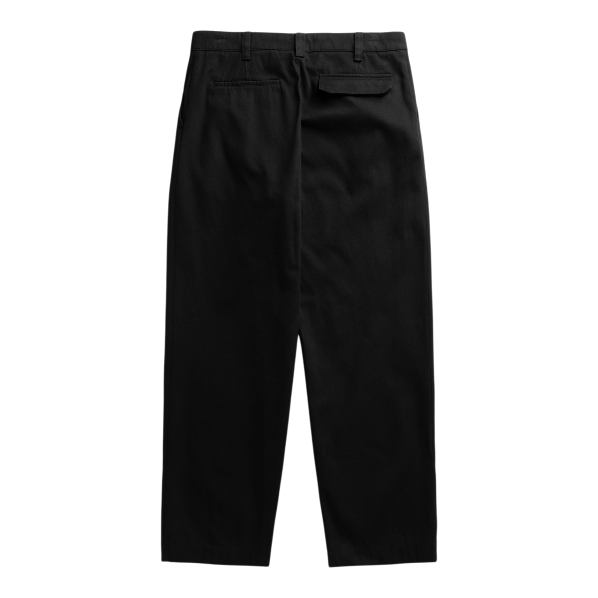 Norse Projects - Volda Pleated Cotton Twill Trouser - Black Bukse Norse Projects 