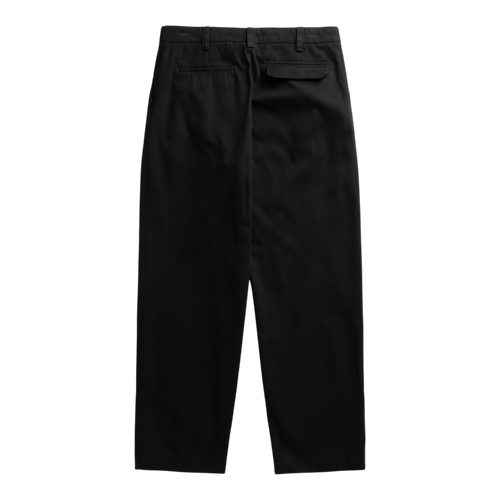 Norse Projects - Volda Pleated Cotton Twill Trouser - Black Bukse Norse Projects 