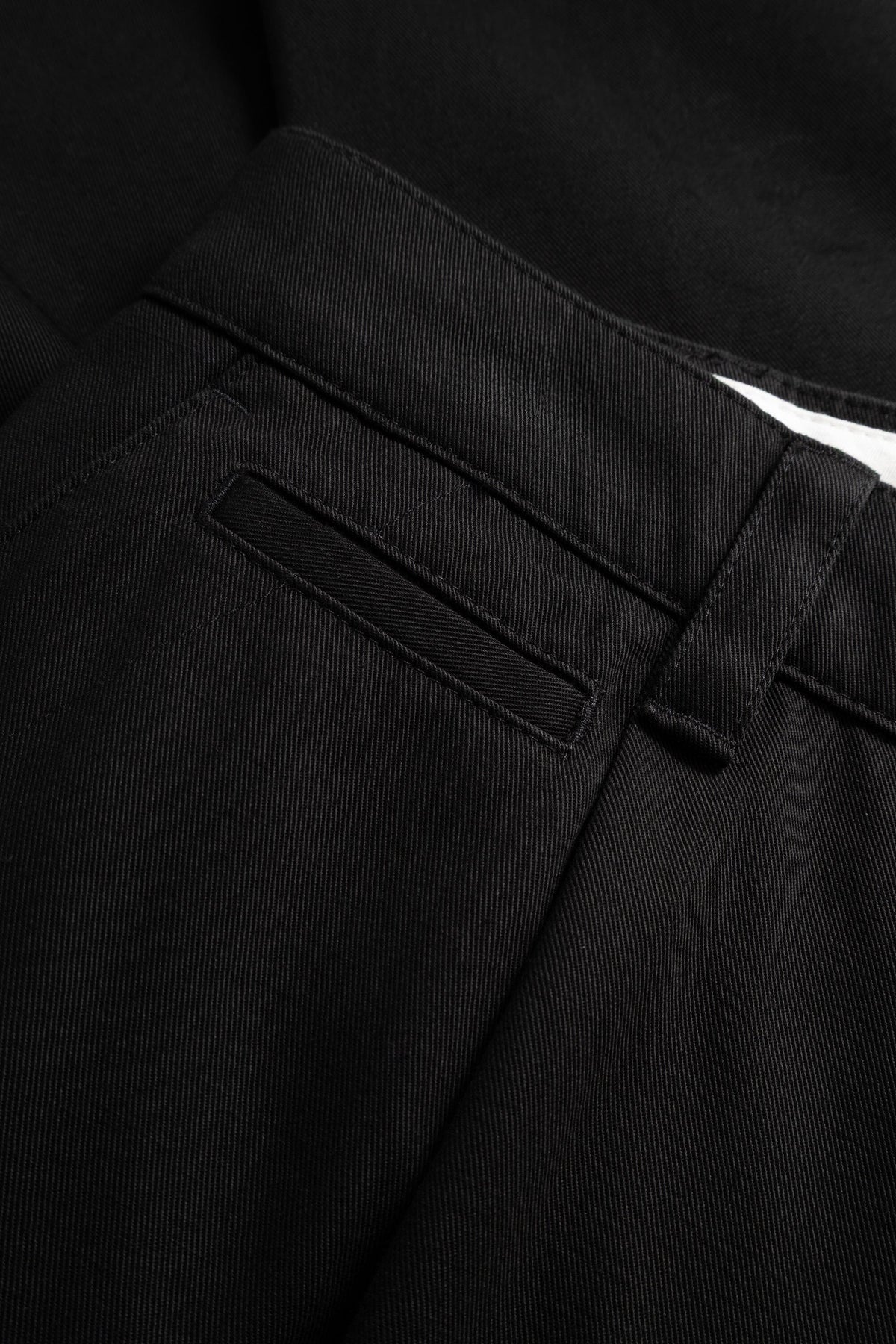 Norse Projects - Volda Pleated Cotton Twill Trouser - Black Bukse Norse Projects 