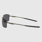 Oakley Square Wire Sunglasses - Carbon / Grey Polarized Sunglasses Oakley 