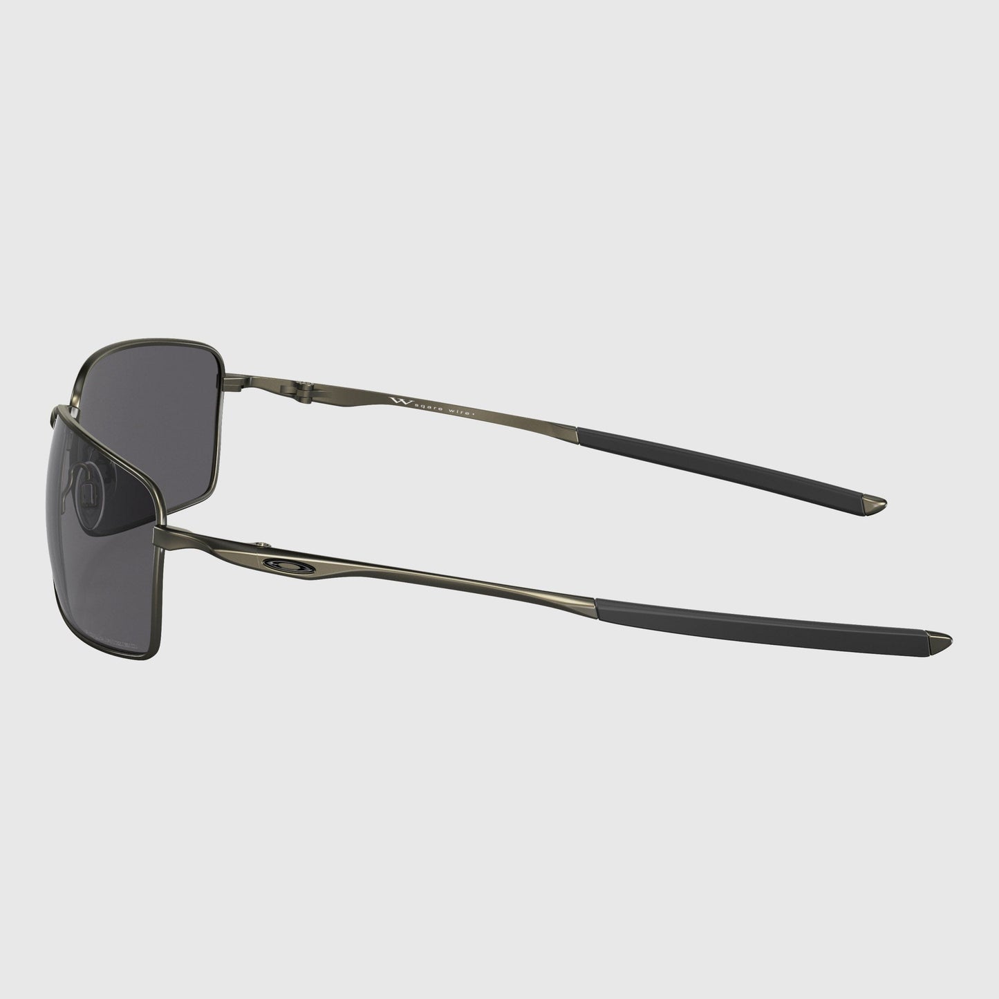 Oakley Square Wire Sunglasses - Carbon / Grey Polarized Sunglasses Oakley 