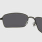 Oakley Square Wire Sunglasses - Carbon / Grey Polarized Sunglasses Oakley 