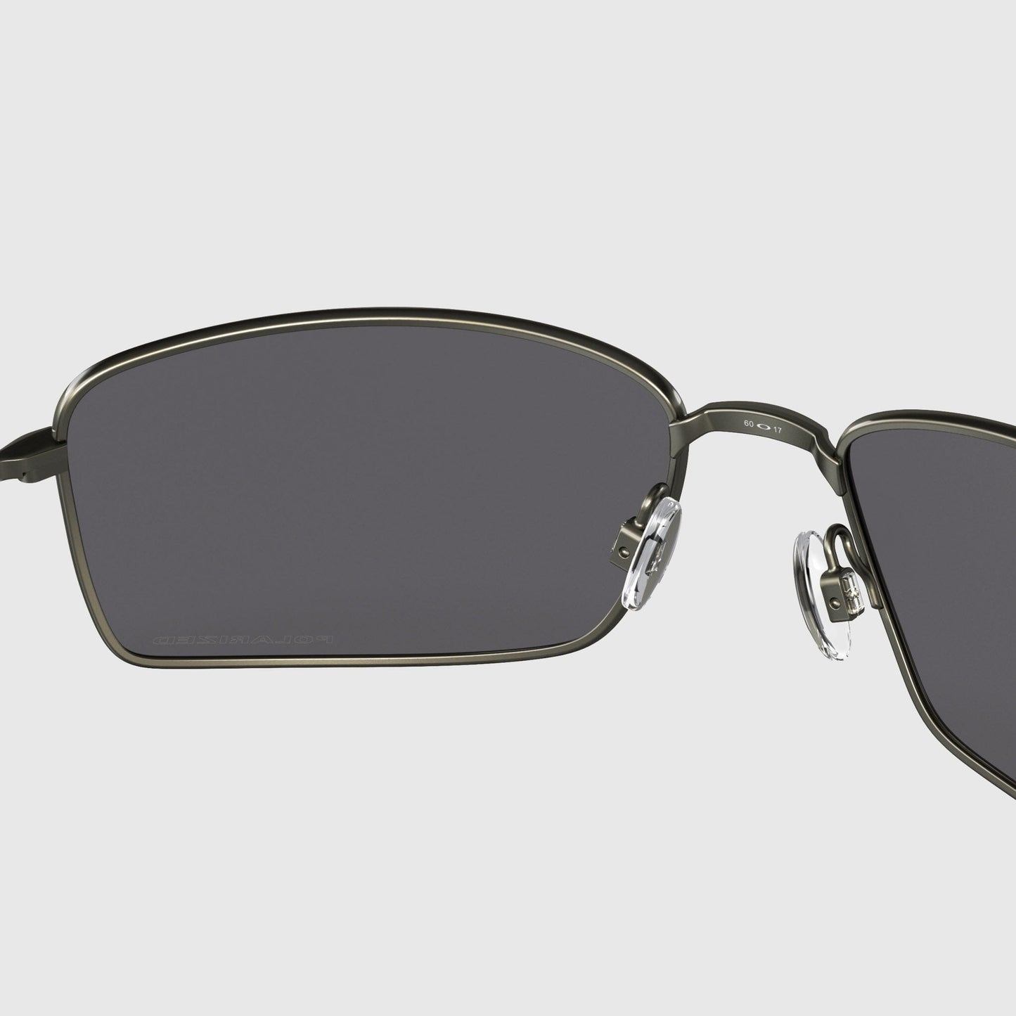 Oakley Square Wire Sunglasses - Carbon / Grey Polarized Sunglasses Oakley 