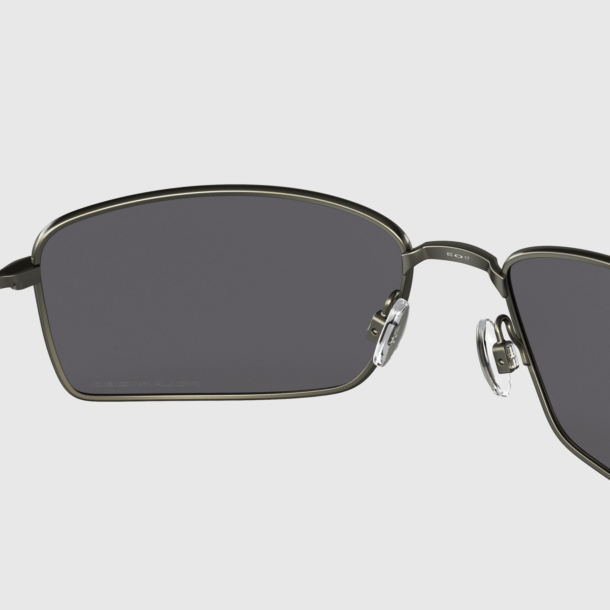 Oakley Square Wire Sunglasses - Carbon / Grey Polarized Sunglasses Oakley 
