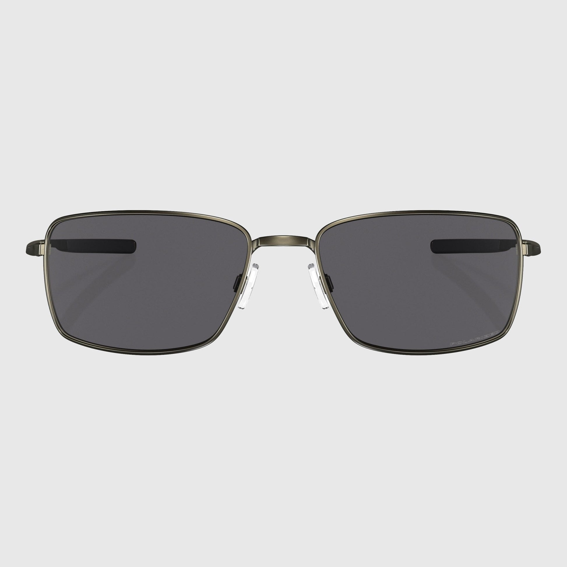 Oakley Square Wire Sunglasses - Carbon / Grey Polarized Sunglasses Oakley 