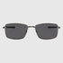 Oakley Square Wire Sunglasses - Carbon / Grey Polarized Sunglasses Oakley 