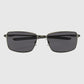 Oakley Square Wire Sunglasses - Carbon / Grey Polarized Sunglasses Oakley 