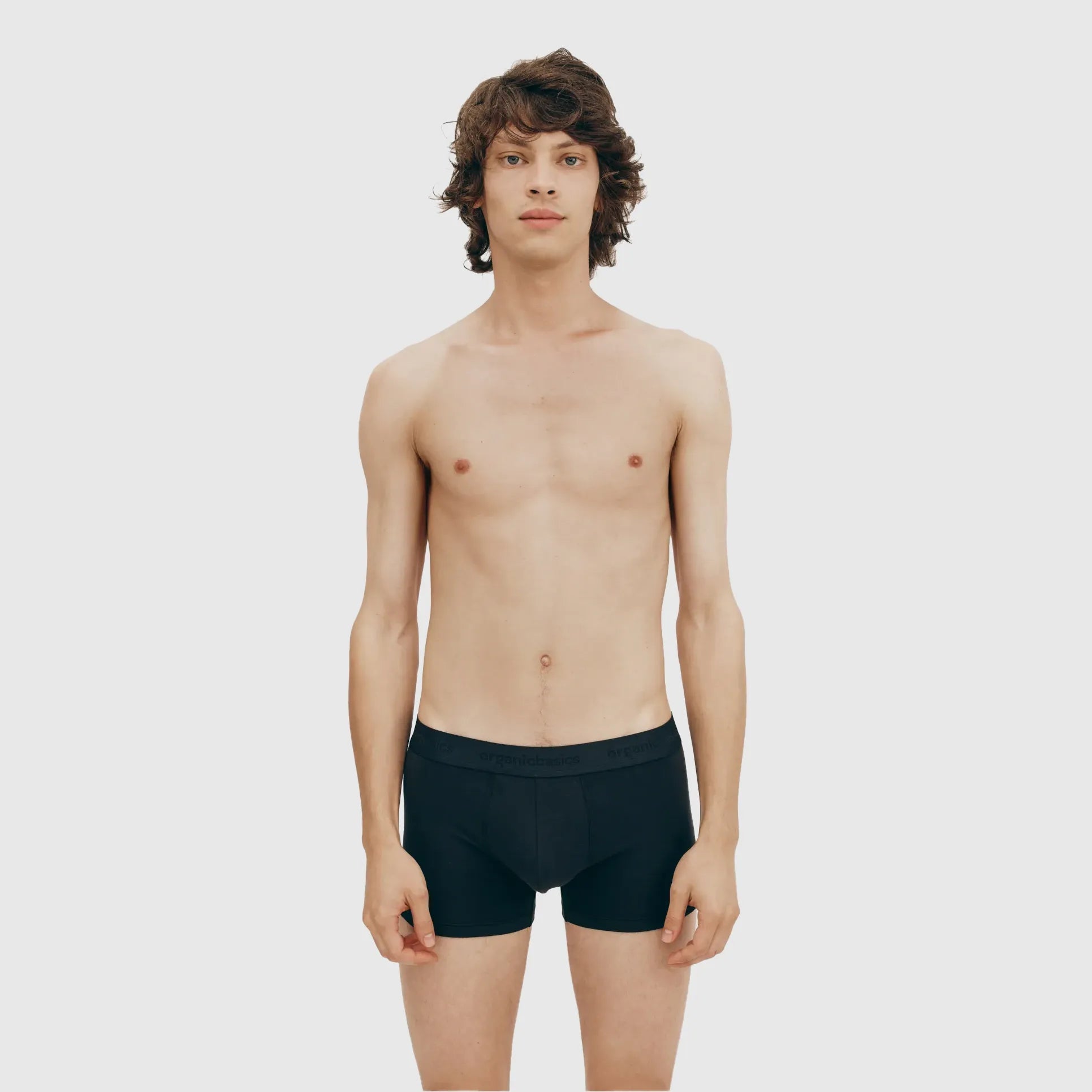 Organic Basics 3-pack Cotton Stretch Boxers - White / Grey / Black Underwear Organic Basics 