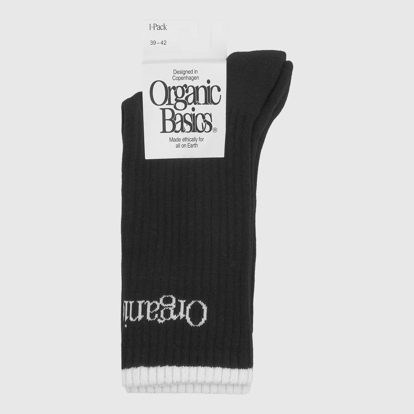 Organic Basics Active Tennis Socks - Black Socks Organic Basics 