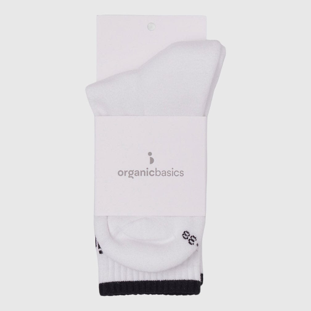 Organic Basics Active Tennis Socks - White Socks Organic Basics 