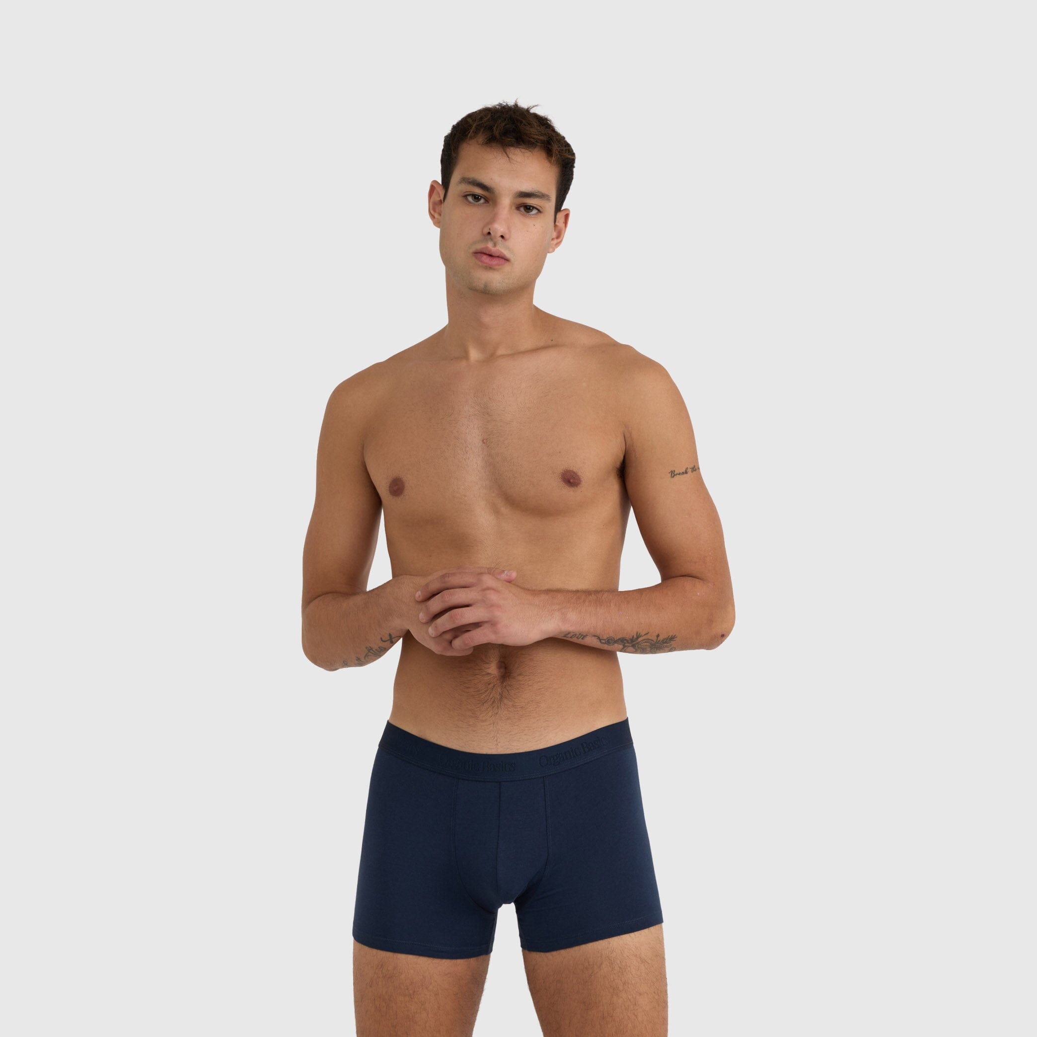 Organic Basics Core Trunks 3-Pack - Cloudy Blue / Stone Blue / Midnight Blue Boxers Organic Basics 