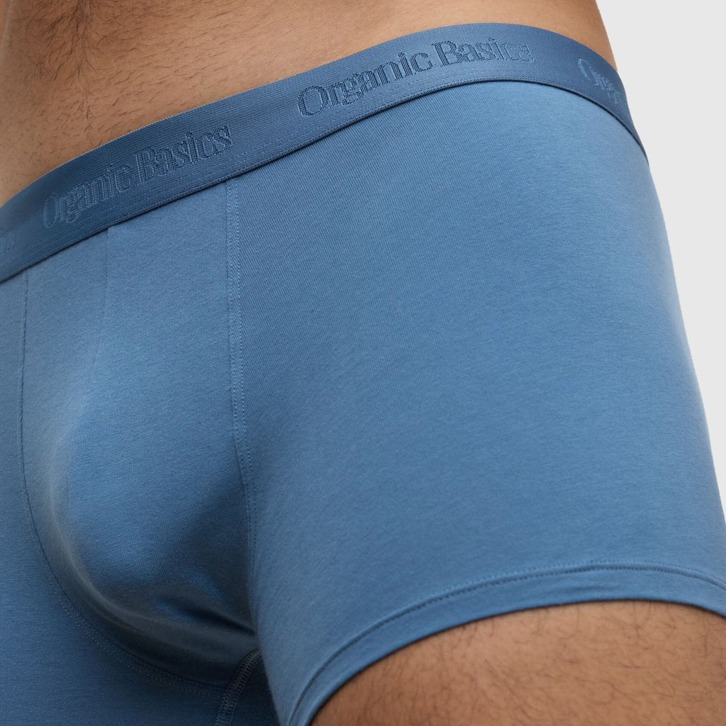 Organic Basics Core Trunks 3-Pack - Cloudy Blue / Stone Blue / Midnight Blue Boxers Organic Basics 