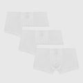 Organic Basics Soft Touch Trunks 3-pack - White Boxers Organic Basics 