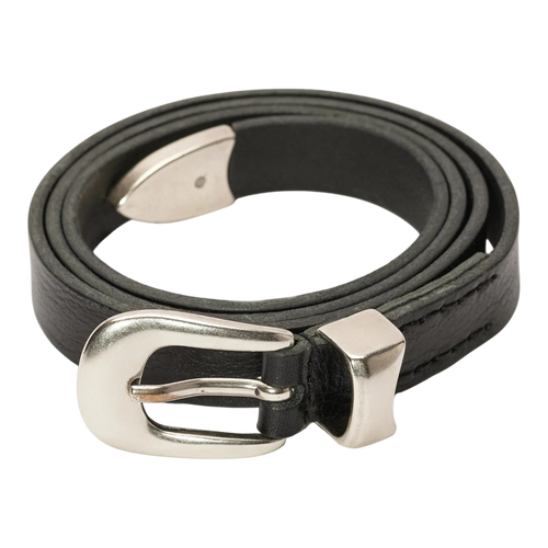Our Legacy - 2 cm Belt - Black Leather Belte Our Legacy 