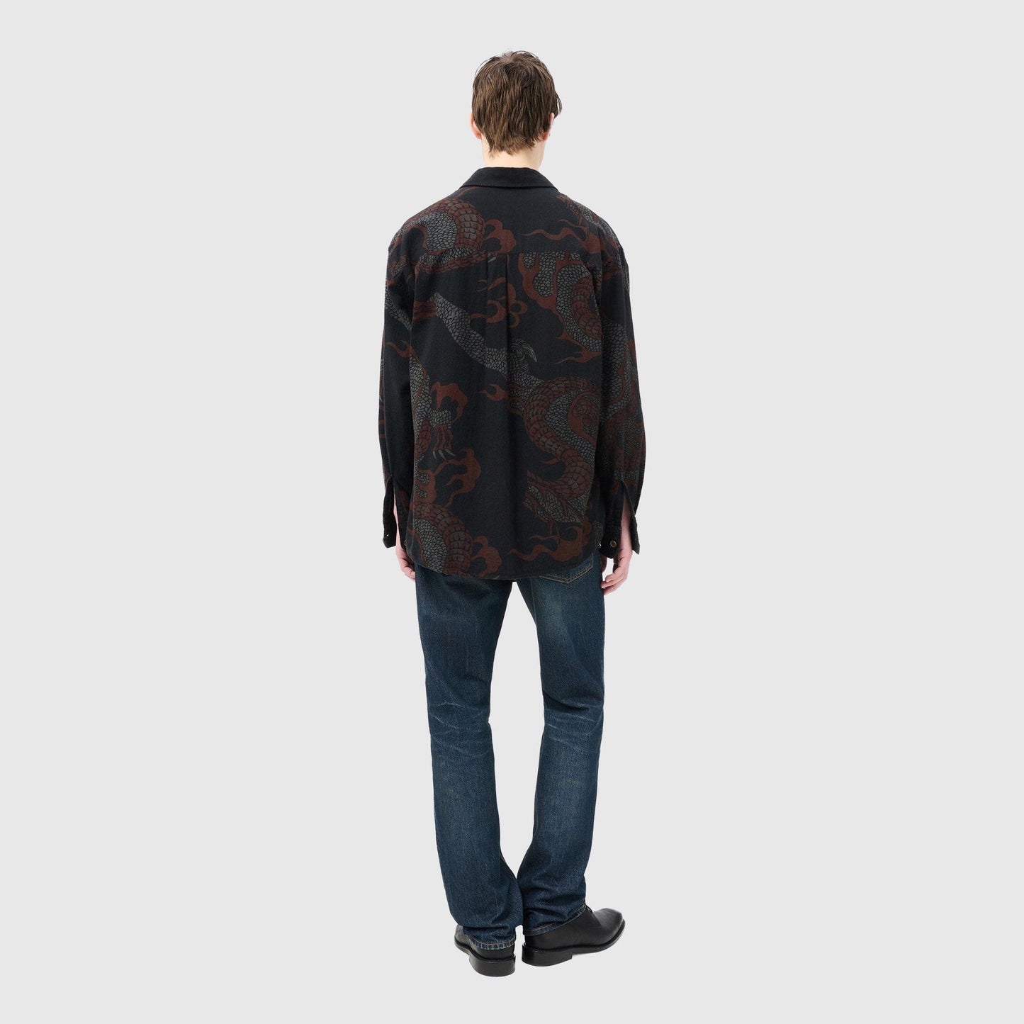 Our Legacy Above Shirt - Brown Snake Print Shirt Our Legacy 