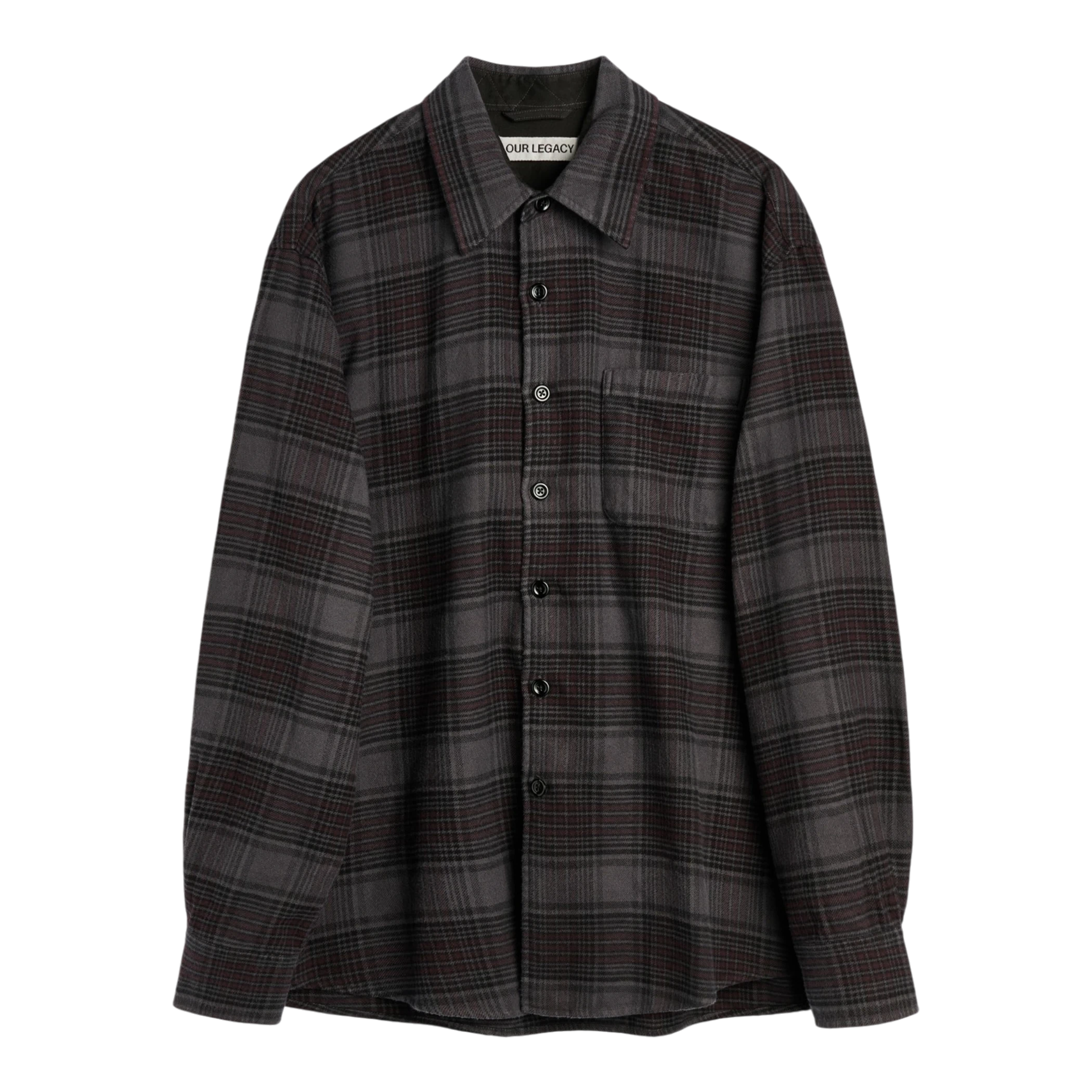 Our Legacy - Above Shirt - Faded Nocturne Check Flannel Skjorte Our Legacy 