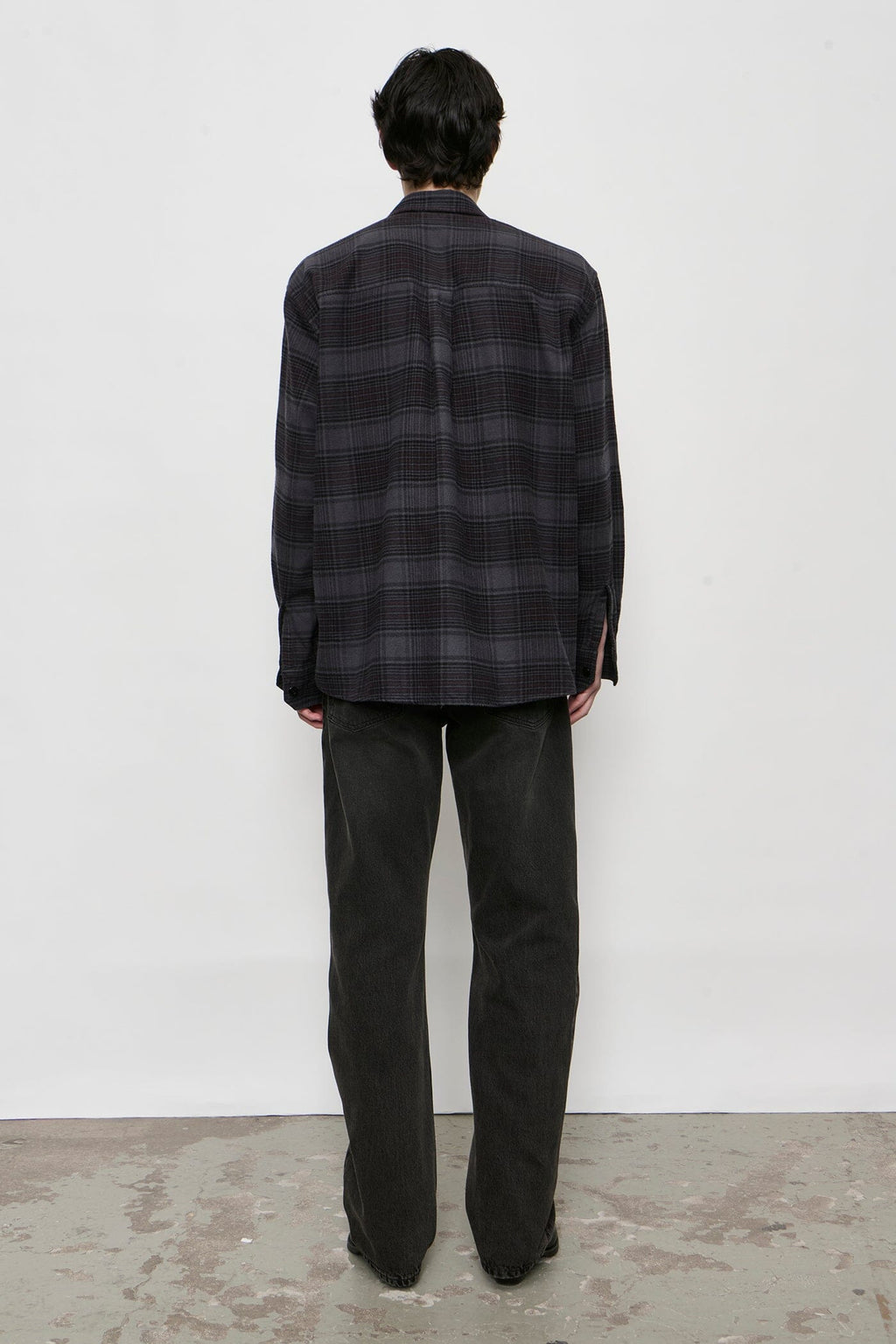 Our Legacy - Above Shirt - Faded Nocturne Check Flannel Skjorte Our Legacy 