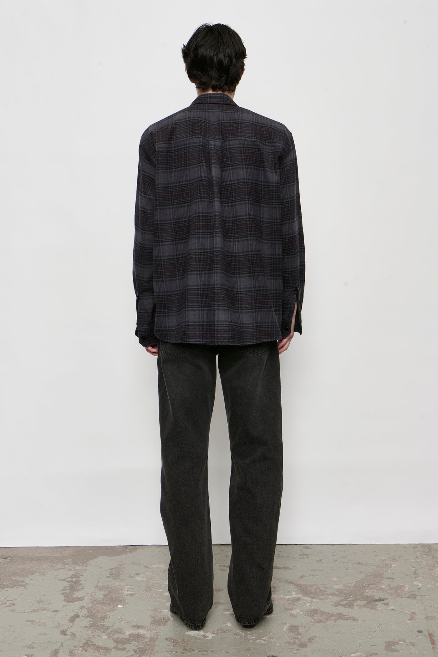 Our Legacy - Above Shirt - Faded Nocturne Check Flannel Skjorte Our Legacy 