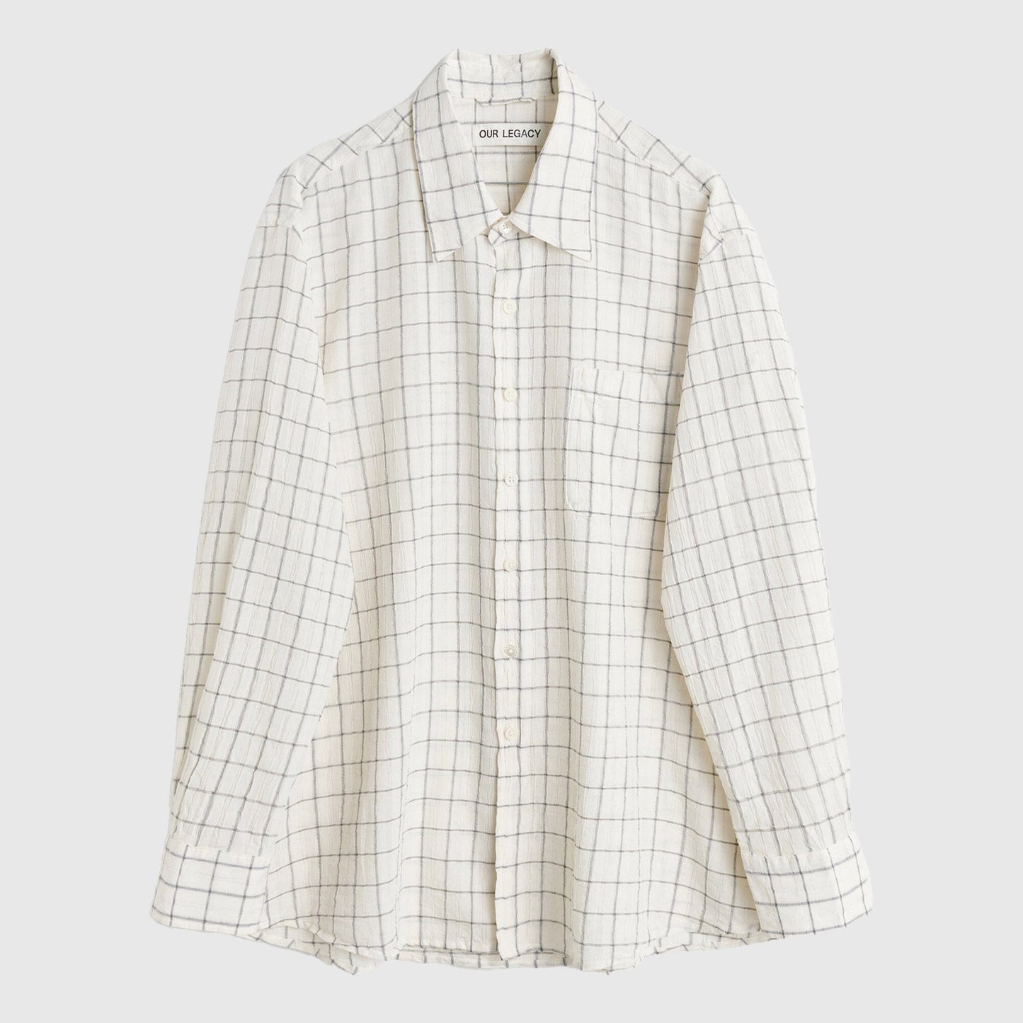 Our Legacy Above Shirt - Light Mediterranean Check Shirt Our Legacy 