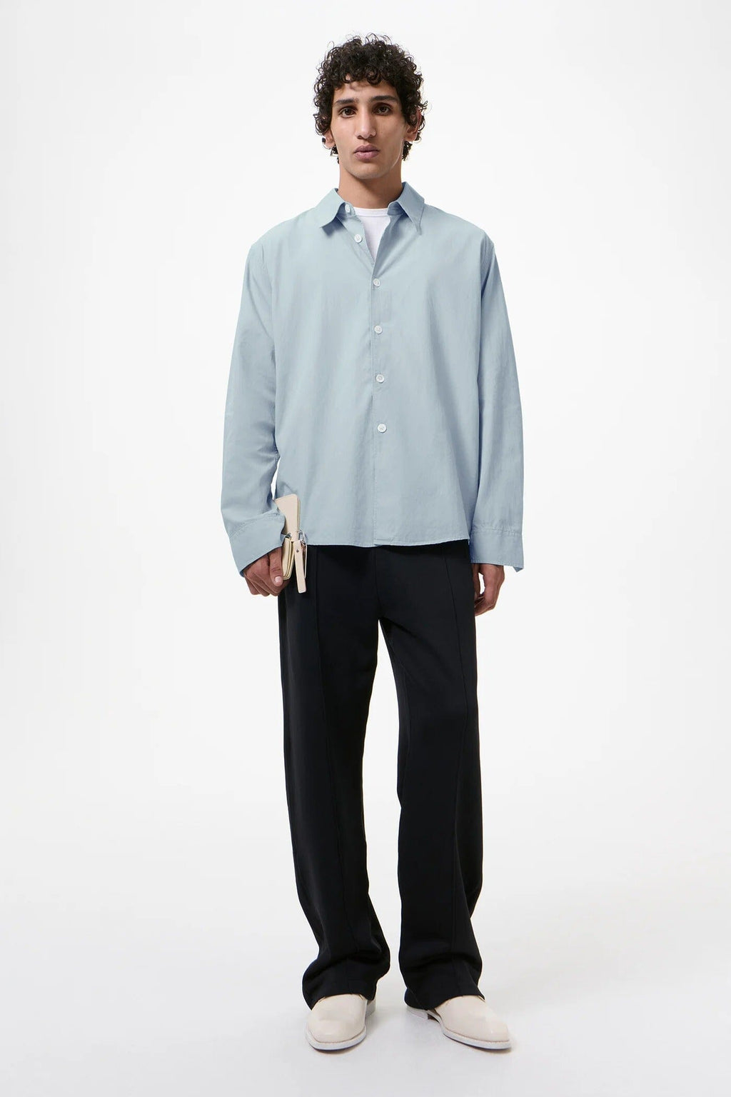Our Legacy Beyond Shirt - Powder Blue Liquid Poplin Shirt Our Legacy 