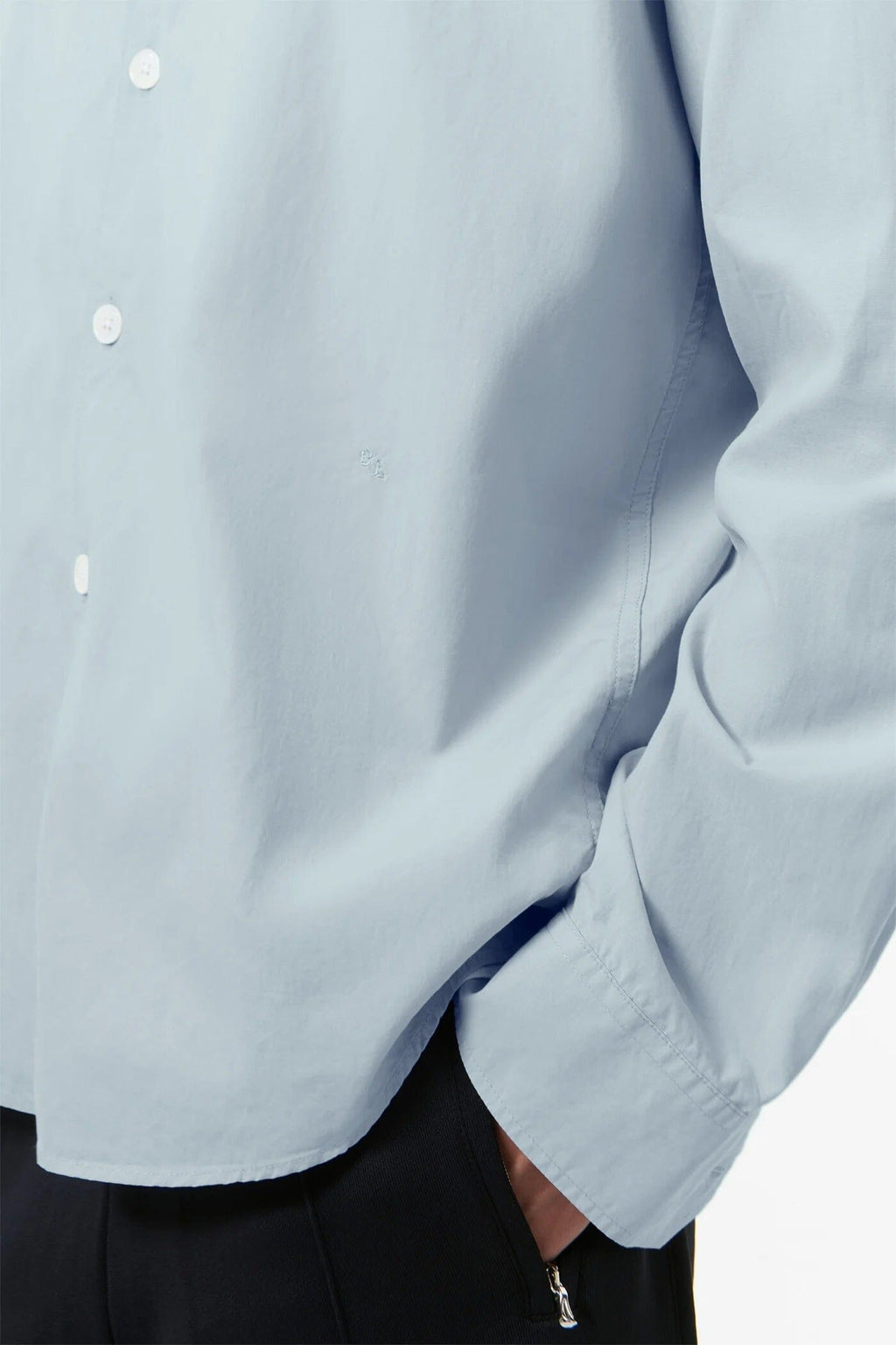 Our Legacy Beyond Shirt - Powder Blue Liquid Poplin Shirt Our Legacy 