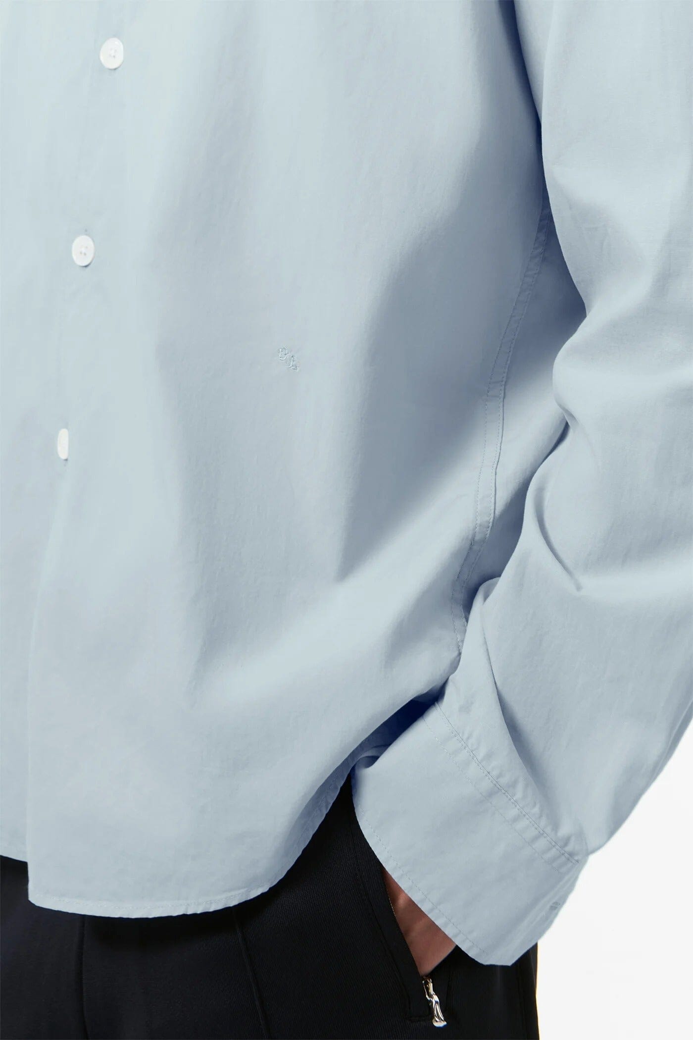 Our Legacy Beyond Shirt - Powder Blue Liquid Poplin Shirt Our Legacy 