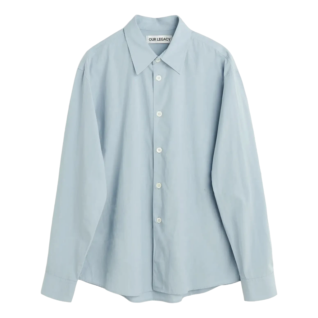 Our Legacy Beyond Shirt - Powder Blue Liquid Poplin Shirt Our Legacy 
