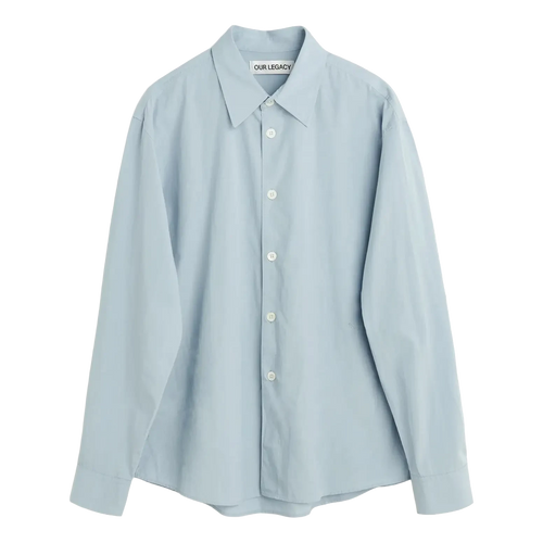 Our Legacy Beyond Shirt - Powder Blue Liquid Poplin Shirt Our Legacy 
