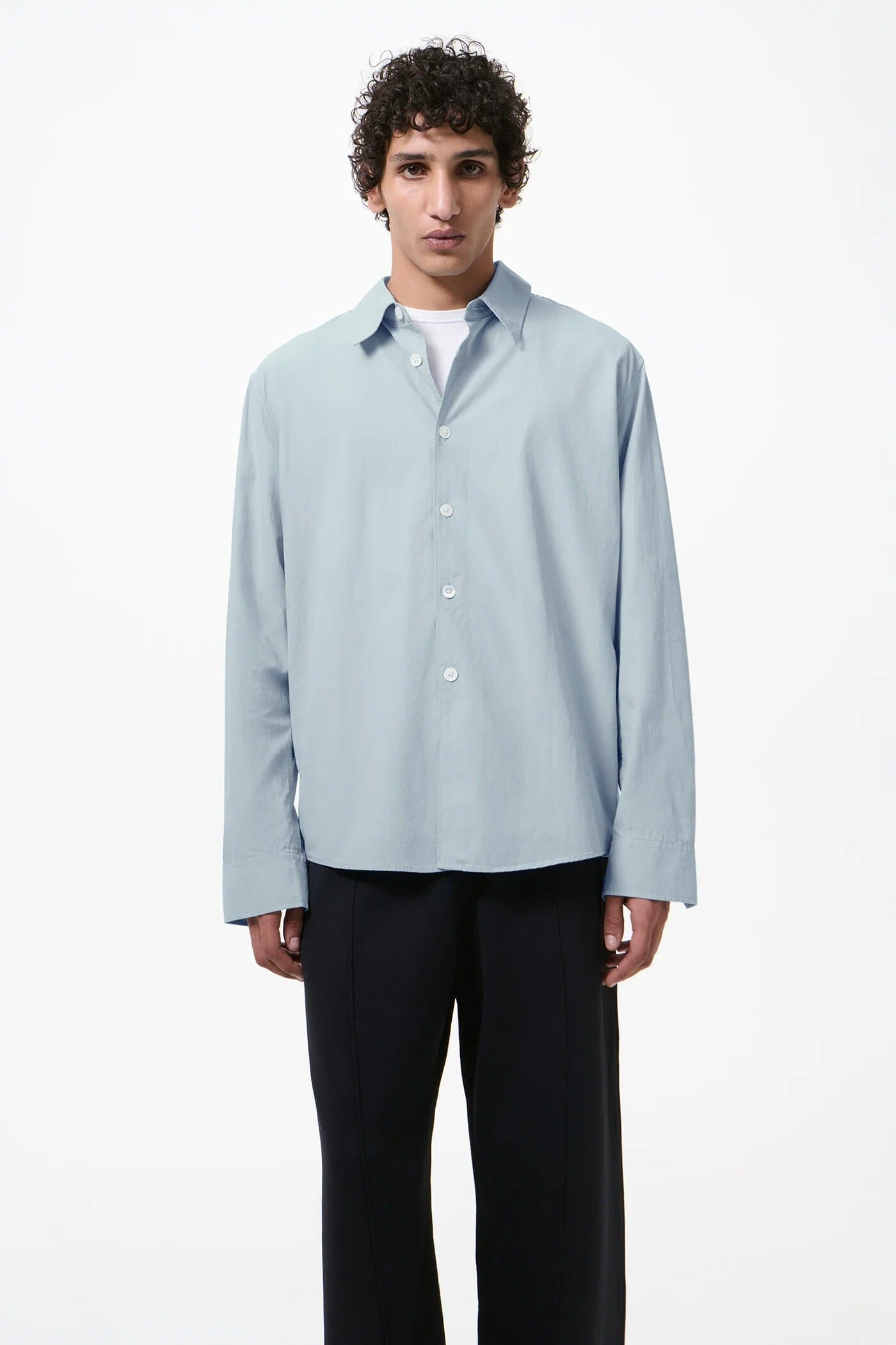 Our Legacy Beyond Shirt - Powder Blue Liquid Poplin Shirt Our Legacy 