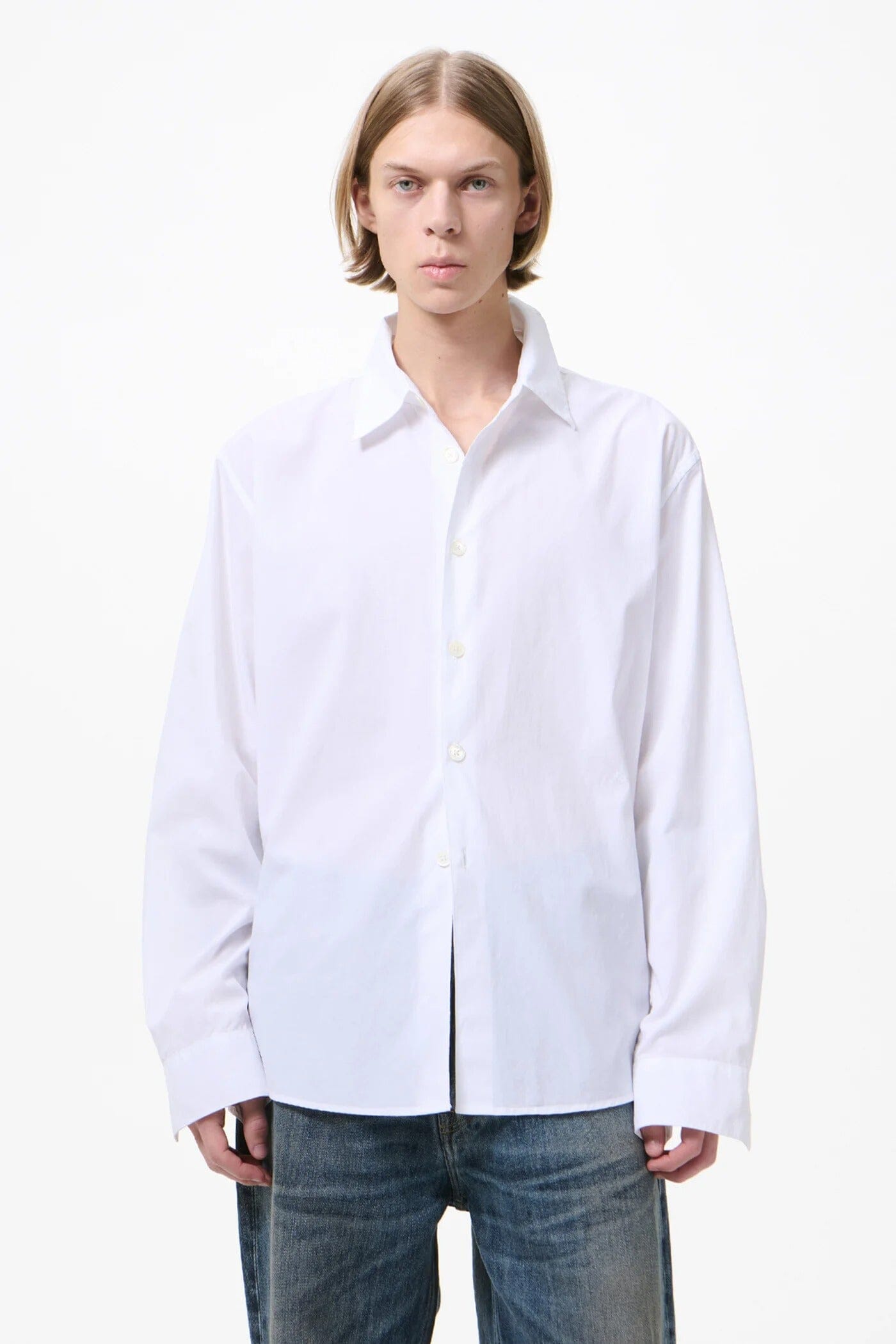 Our Legacy Beyond Shirt - White Liquid Poplin Shirt Our Legacy 