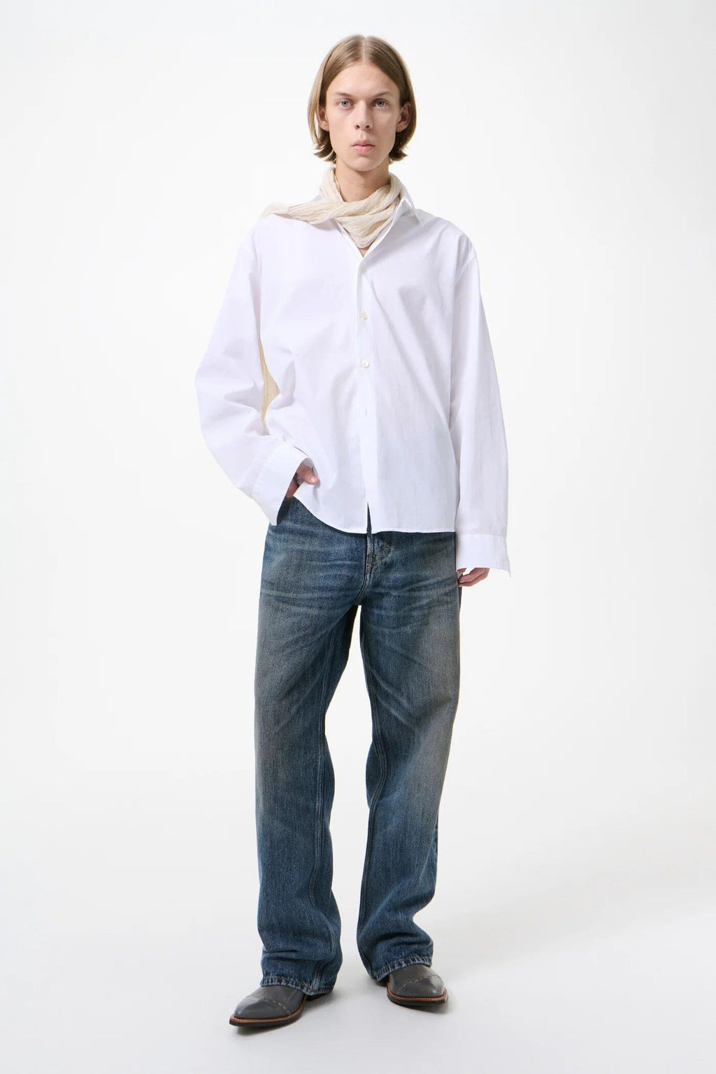 Our Legacy Beyond Shirt - White Liquid Poplin Shirt Our Legacy 