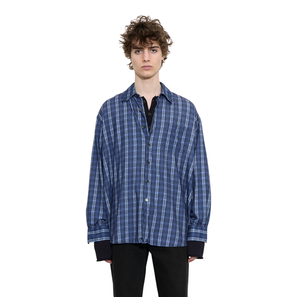 Our Legacy Borrowed Shirt - Check Please Print Shirt Our Legacy 