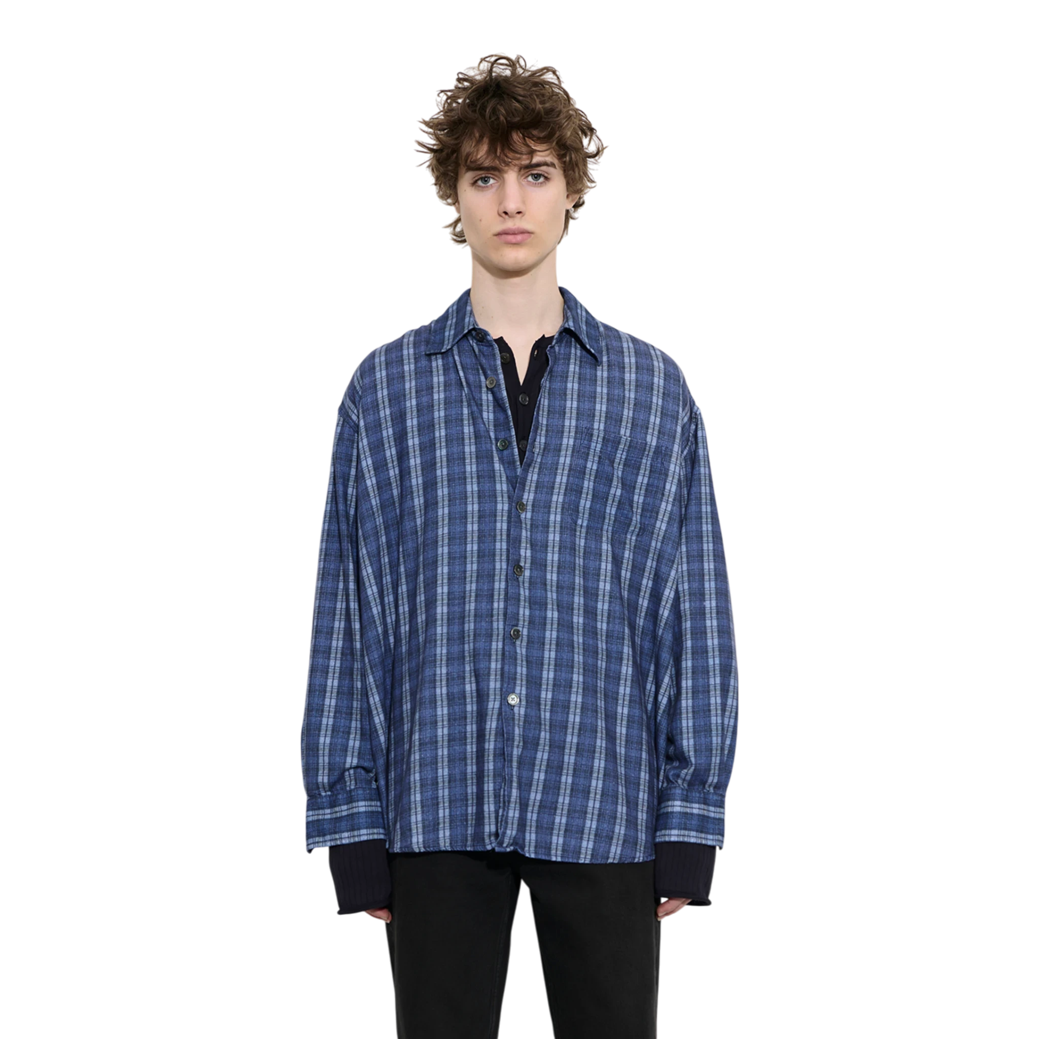 Our Legacy Borrowed Shirt - Check Please Print Shirt Our Legacy 