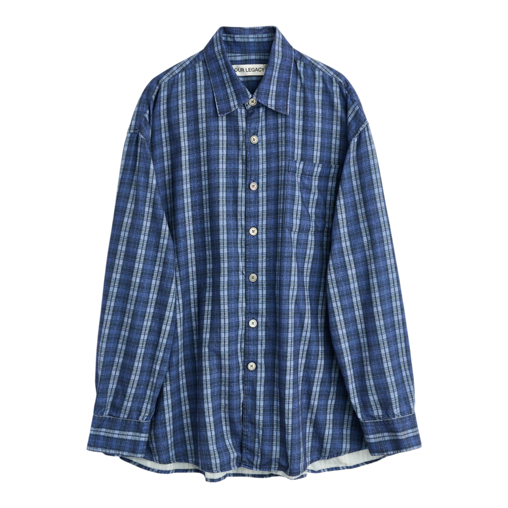 Our Legacy Borrowed Shirt - Check Please Print Shirt Our Legacy 