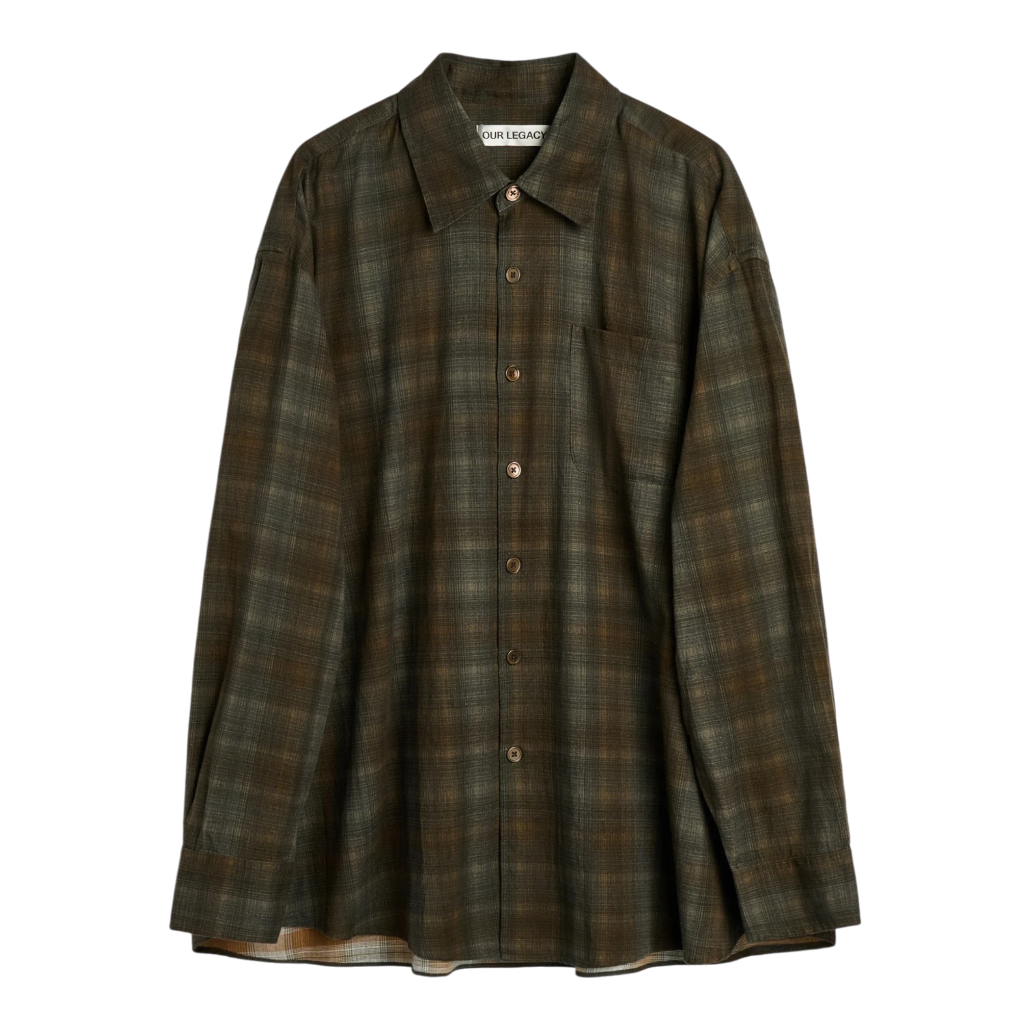 Our Legacy - Borrowed Shirt - More Check Print Skjorte Our Legacy 
