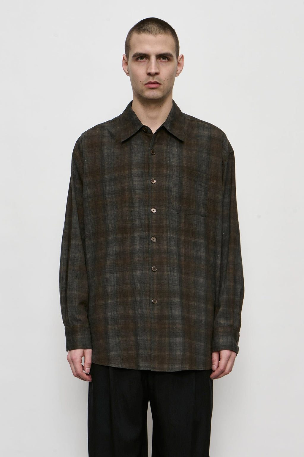 Our Legacy - Borrowed Shirt - More Check Print Skjorte Our Legacy 
