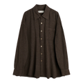 Our Legacy - Borrowed Shirt - Truffle Check Grid Cloth Skjorte Our Legacy 