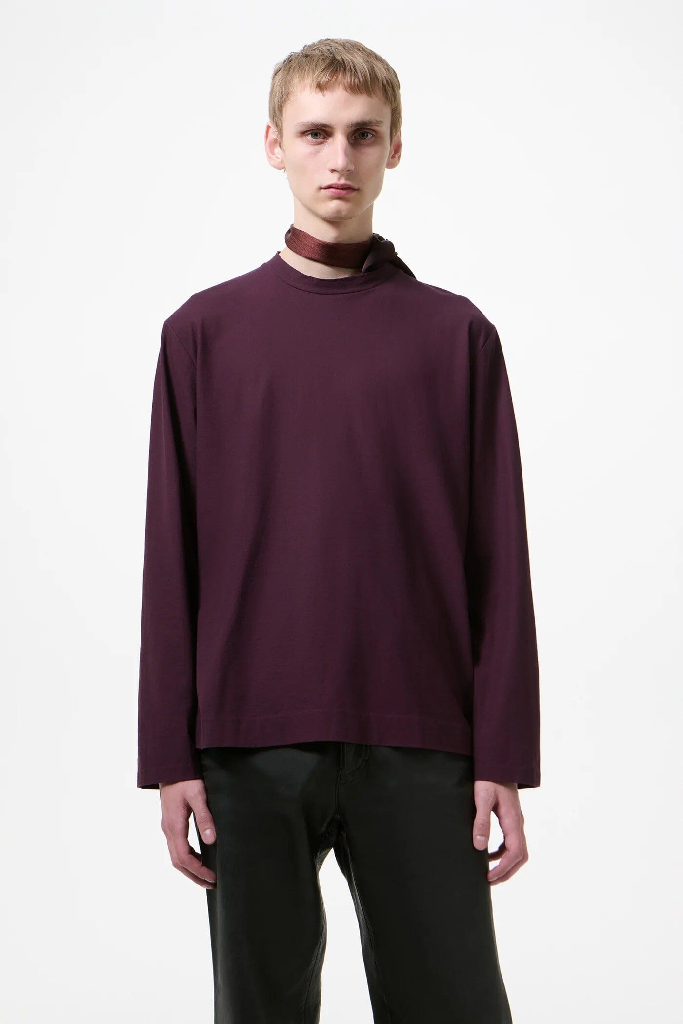 Our Legacy Box Longsleeve - Damson High Twist Jersey Longsleeve Our Legacy 