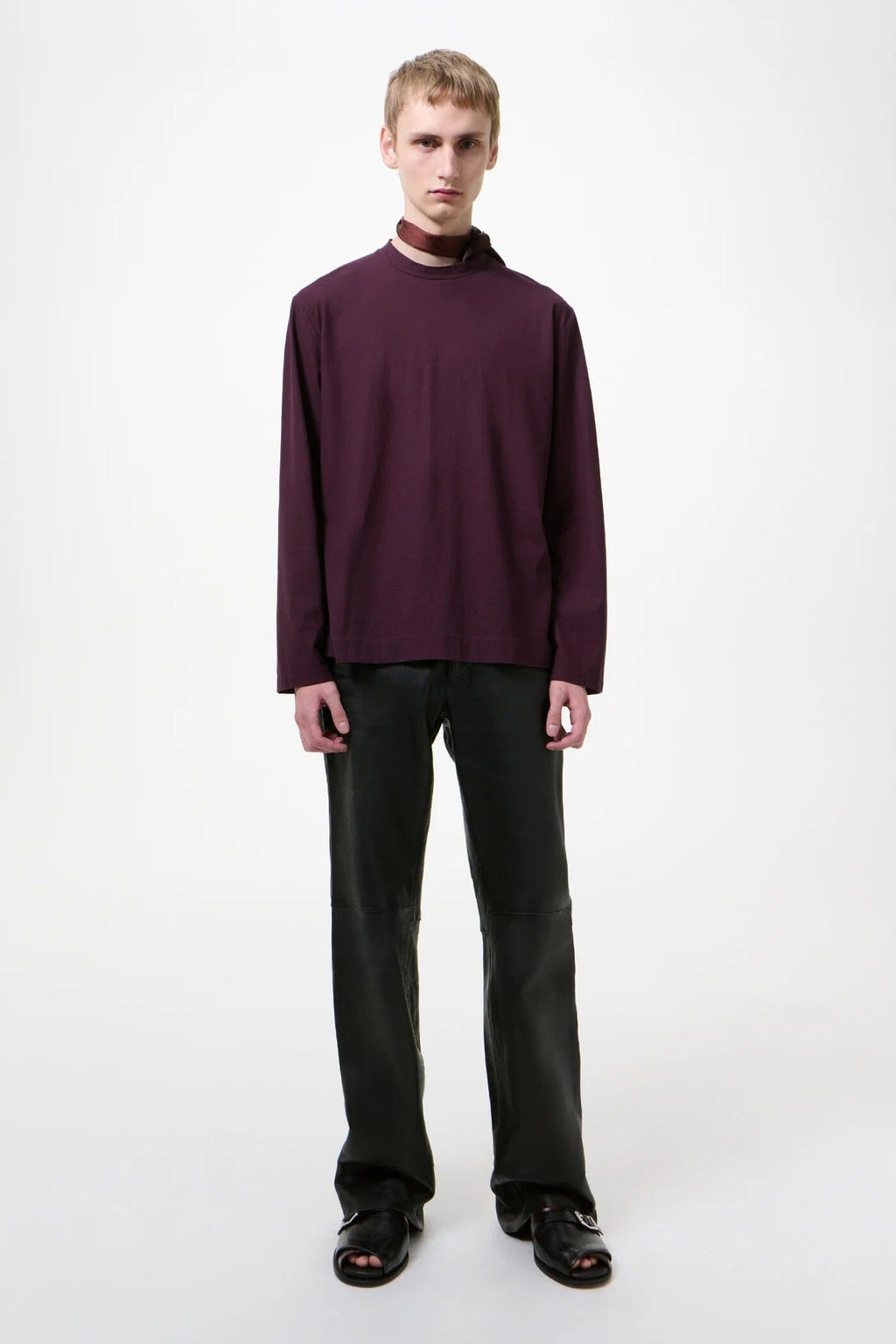 Our Legacy Box Longsleeve - Damson High Twist Jersey Longsleeve Our Legacy 