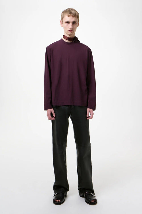 Our Legacy Box Longsleeve - Damson High Twist Jersey Longsleeve Our Legacy 